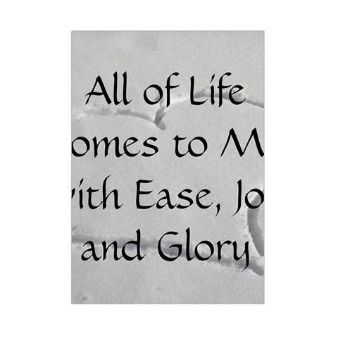 All of Life Come to Me with Ease Joy And Glory 2 Small Tapestry from ArtsNow.com Front