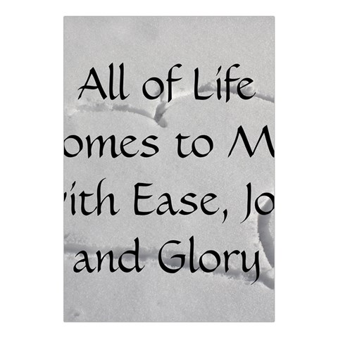 All of Life Come to Me with Ease Joy And Glory 2 Large Tapestry from ArtsNow.com Front