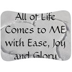 All of Life Come to Me with Ease Joy And Glory 2 Velour Seat Head Rest Cushion