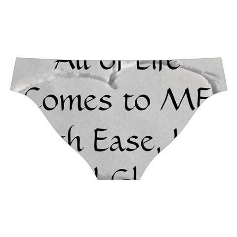All of Life Come to Me with Ease Joy And Glory 2 Cross Back Hipster Bikini Set from ArtsNow.com Back Under