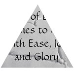 All of Life Come to Me with Ease Joy And Glory 2 Wooden Puzzle Triangle