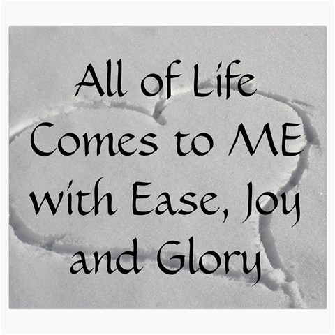 All of Life Come to Me with Ease Joy And Glory 2 Roll Up Canvas Pencil Holder (S) from ArtsNow.com Front