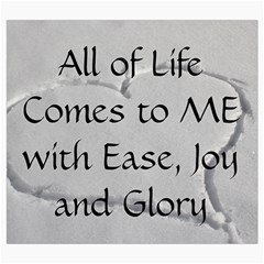 All of Life Come to Me with Ease Joy And Glory 2 Roll Up Canvas Pencil Holder (S) from ArtsNow.com Front
