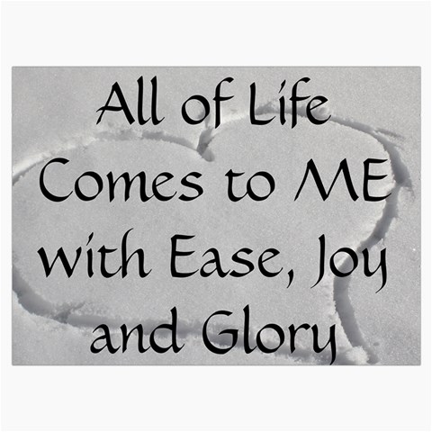 All of Life Come to Me with Ease Joy And Glory 2 Roll Up Canvas Pencil Holder (L) from ArtsNow.com Front
