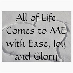All of Life Come to Me with Ease Joy And Glory 2 Roll Up Canvas Pencil Holder (L) from ArtsNow.com Front