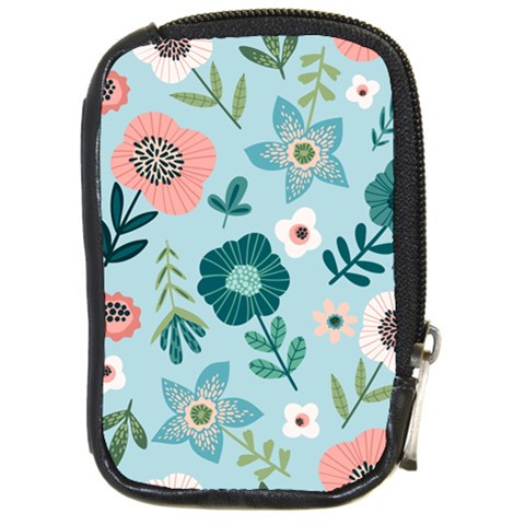 Flower Compact Camera Leather Case from ArtsNow.com Front