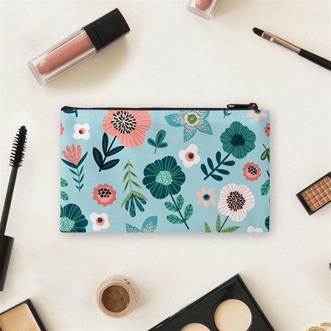 Flower Cosmetic Bag (Small) from ArtsNow.com Back