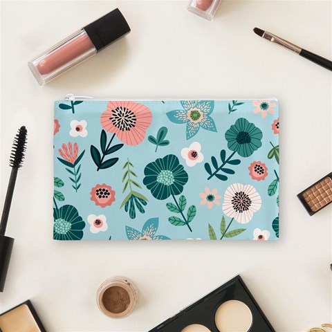 Flower Cosmetic Bag (Medium) from ArtsNow.com Front