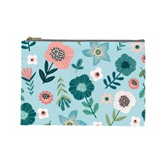 Flower Cosmetic Bag (Large) from ArtsNow.com Front
