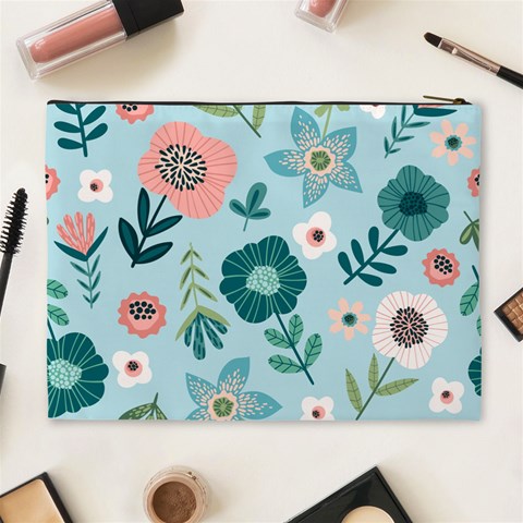 Flower Cosmetic Bag (XL) from ArtsNow.com Back