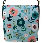 Flower Flap Closure Messenger Bag (S)