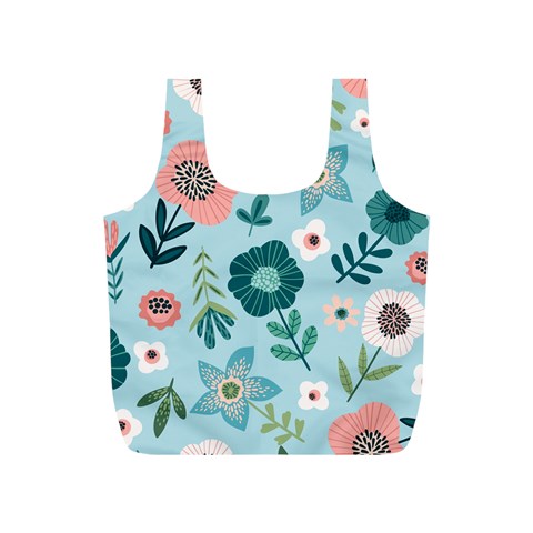 Flower Full Print Recycle Bag (S) from ArtsNow.com Front