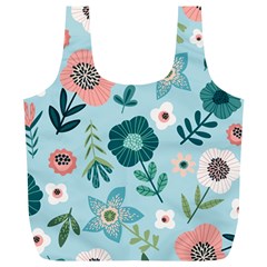 Flower Full Print Recycle Bag (XL) from ArtsNow.com Front