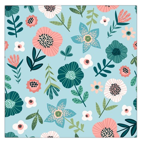 Flower Large Satin Scarf (Square) from ArtsNow.com Front