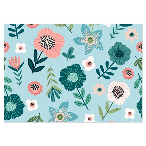 Flower Wristlet Pouch Bag (Small) from ArtsNow.com Belt Loop