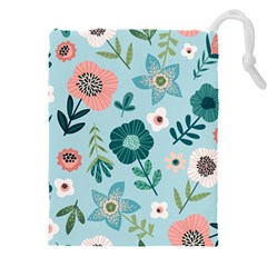 Flower Drawstring Pouch (5XL) from ArtsNow.com Front