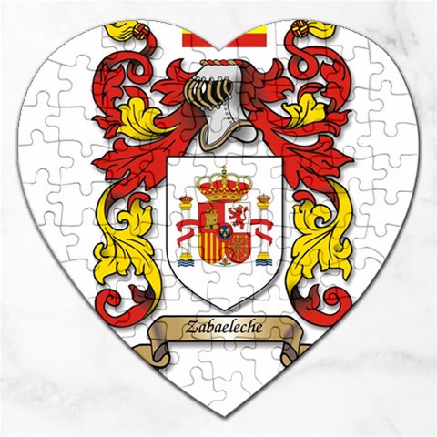 Zabaeleche Coat of Arm Jigsaw Puzzle (Heart) from ArtsNow.com Front