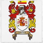 Zabaeleche Coat of Arm Canvas 12  x 12 