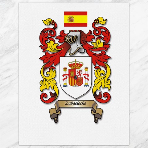 Zabaeleche Coat of Arm Canvas 12  x 16  from ArtsNow.com 11.86 x15.41  Canvas - 1