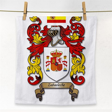 Zabaeleche Coat of Arm Face Towel from ArtsNow.com Front