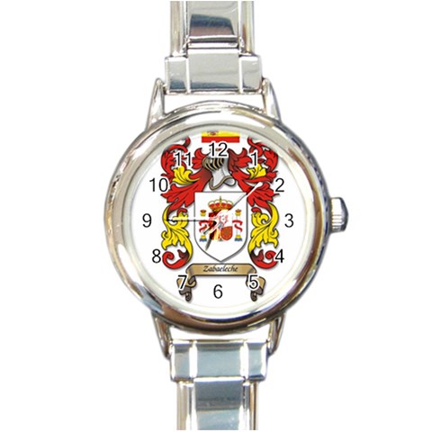 Zabaeleche Coat of Arm Round Italian Charm Watch from ArtsNow.com Front