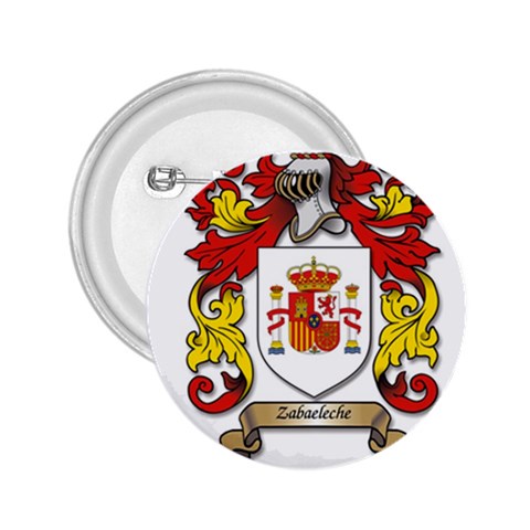 Zabaeleche Coat of Arm 2.25  Buttons from ArtsNow.com Front