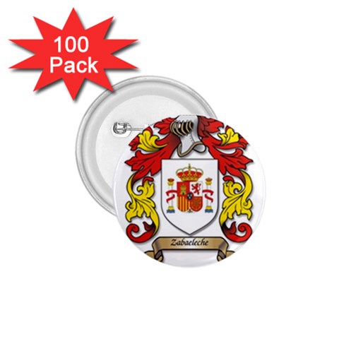 Zabaeleche Coat of Arm 1.75  Buttons (100 pack)  from ArtsNow.com Front