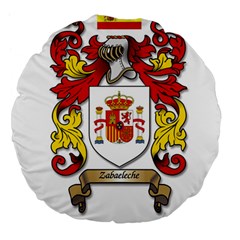 Zabaeleche Coat of Arm Large 18  Premium Flano Round Cushions from ArtsNow.com Back