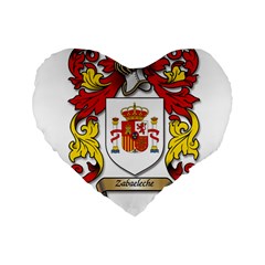 Zabaeleche Coat of Arm Standard 16  Premium Flano Heart Shape Cushions from ArtsNow.com Front