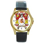 Zabaeleche Coat of Arm Round Gold Metal Watch