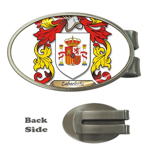 Zabaeleche Coat of Arm Money Clips (Oval)  from ArtsNow.com Front