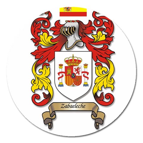 Zabaeleche Coat of Arm Magnet 5  (Round) from ArtsNow.com Front