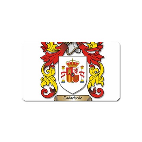 Zabaeleche Coat of Arm Magnet (Name Card) from ArtsNow.com Front