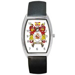 Zabaeleche Coat of Arm Barrel Style Metal Watch