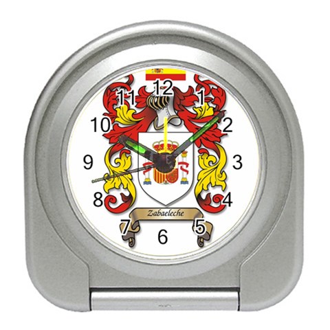 Zabaeleche Coat of Arm Travel Alarm Clock from ArtsNow.com Front