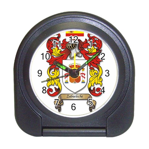 Zabaeleche Coat of Arm Travel Alarm Clock from ArtsNow.com Front