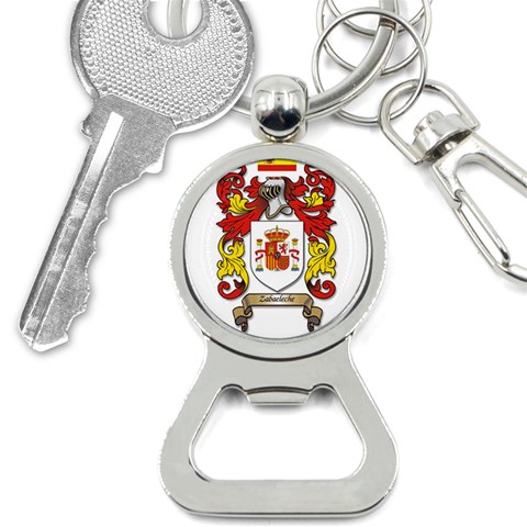 Zabaeleche Coat of Arm Bottle Opener Key Chain from ArtsNow.com Front