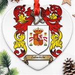 Zabaeleche Coat of Arm Heart Ornament (Two Sides)