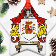 Zabaeleche Coat of Arm Star Ornament (Two Sides) from ArtsNow.com Back