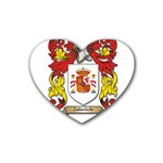 Zabaeleche Coat of Arm Rubber Heart Coaster (4 pack)