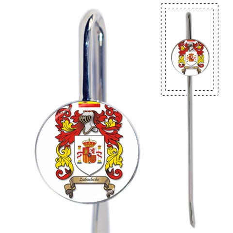 Zabaeleche Coat of Arm Book Mark from ArtsNow.com Front