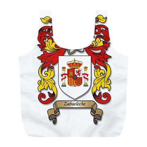 Zabaeleche Coat of Arm Full Print Recycle Bag (L) from ArtsNow.com Front