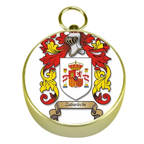 Zabaeleche Coat of Arm Gold Compasses from ArtsNow.com Front