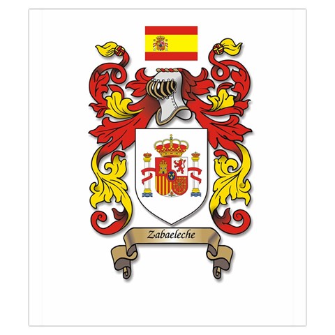 Zabaeleche Coat of Arm Drawstring Pouch (Small) from ArtsNow.com Back
