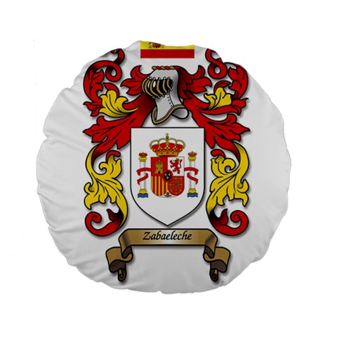 Zabaeleche Coat of Arm Standard 15  Premium Flano Round Cushions from ArtsNow.com Front