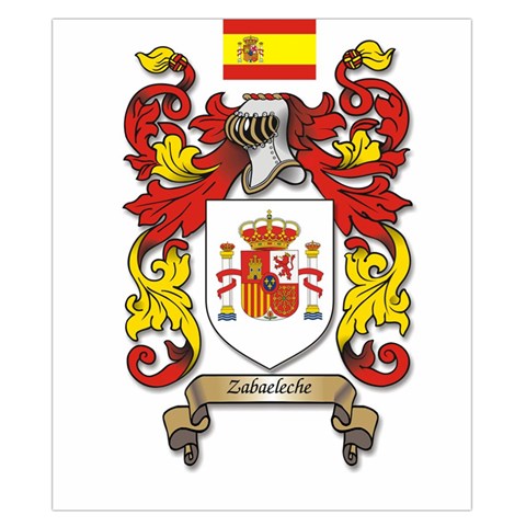 Zabaeleche Coat of Arm Duvet Cover Double Side (California King Size) from ArtsNow.com Back