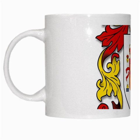 Zabaeleche Coat of Arm White Mugs from ArtsNow.com Left