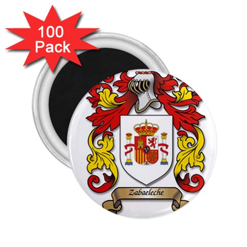 Zabaeleche Coat of Arm 2.25  Magnets (100 pack)  from ArtsNow.com Front