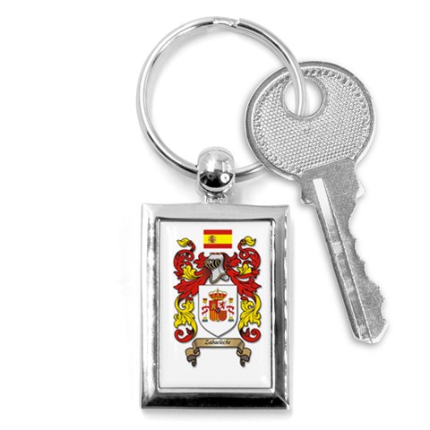 Zabaeleche Coat of Arm Key Chain (Rectangle) from ArtsNow.com Front