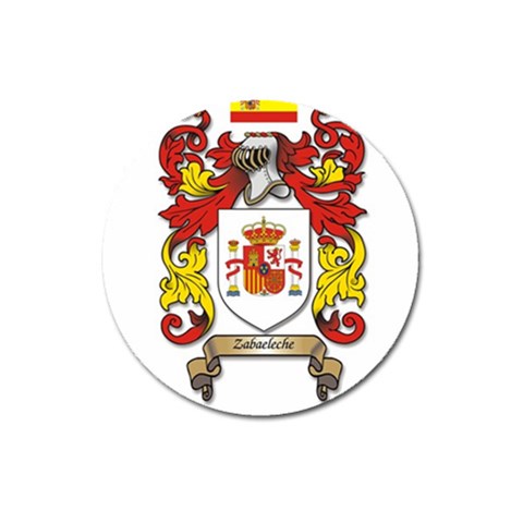 Zabaeleche Coat of Arm Magnet 3  (Round) from ArtsNow.com Front